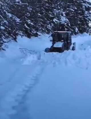 Artvin’de kar nedeniyle 130 köy yolunda ulaşım sağlanamıyor