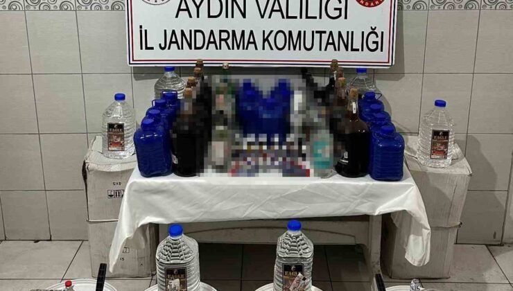 Aydın’da jandarmadan sahte alkol operasyonu