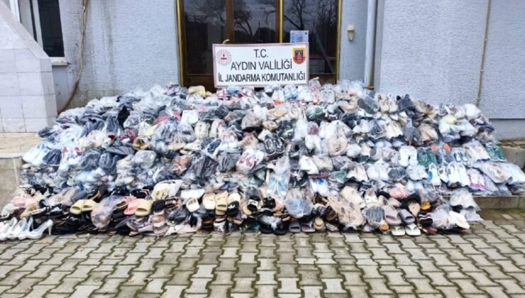 Aydın’da kaçak ayakkabı operasyonu