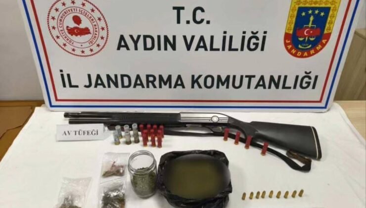 Aydın’da uyuşturucu ve ruhsatsız silah operasyonu