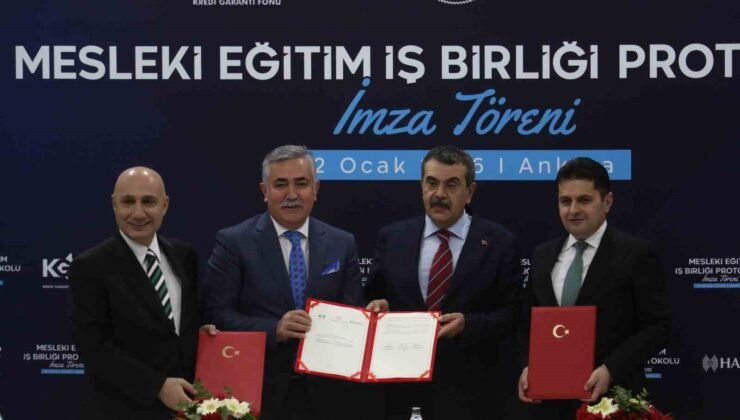 Bakan Tekin: “2024 yılı yaz ayında Mesleki ve Teknik Eğitim Politika belgesi yayınladık ve bu anlamdaki iş birliklerimizi bir adım daha öteye taşıdık”