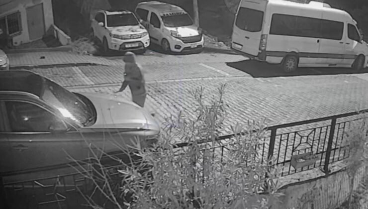 Başakşehir’de gece yarısı levyeli saldırı: Park halindeki aracı parçaladı