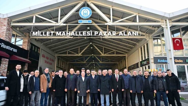 Başkan Yılmaz, pazar esnafıyla buluştu