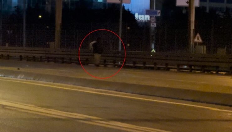 Beylikdüzü E-5’te tehlikeli yürüyüş