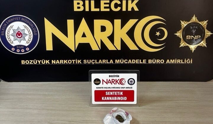 Bilecik’te uyuşturucu operasyonu: 1 gözaltı