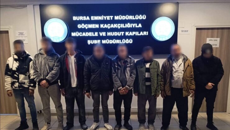 Bursa’da kaçak yabancı işçi operasyonu: 8 kişi yakalandı, 1 şüpheli gözaltında