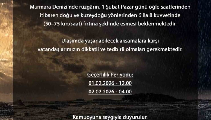 Bursa’da saatteki hızı 75 kilometreye ulaşan fırtına bekleniyor