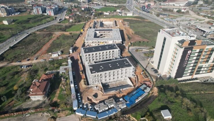 Çayırova Spor Lisesi inşaatında çalışmalar sürüyor