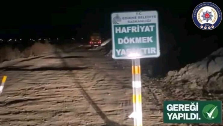Çevreyi kirleten sürücüye 63 bin 592 lira ceza