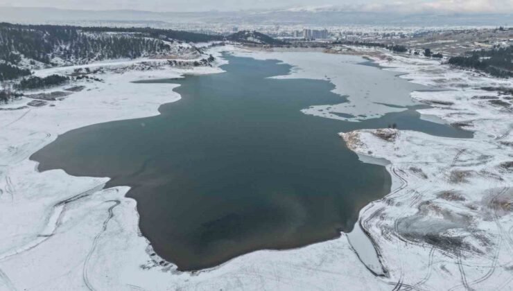 Çorum’da mest eden kar manzaraları