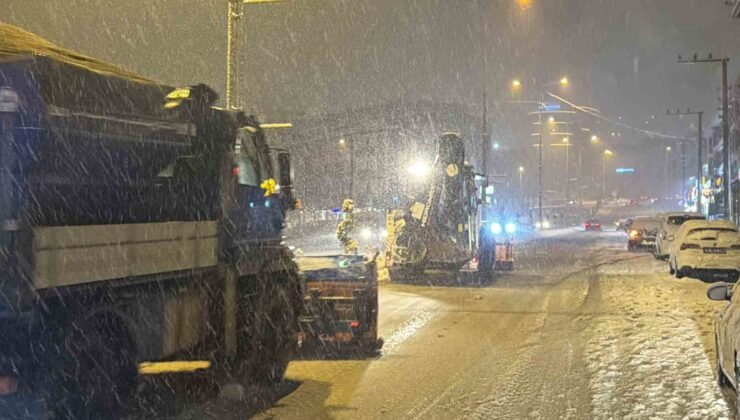 Düzce’nin yüksek kesimlerinde kar kalınlığı 10 santimetreye ulaştı