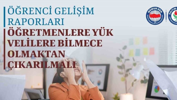 Eğitim-Bir-Sen: “İlkokullarda başlatılan ’Öğrenci Gelişim Raporu Uygulaması’ öğretmenler üzerinde ağır yük oluşturuyor”