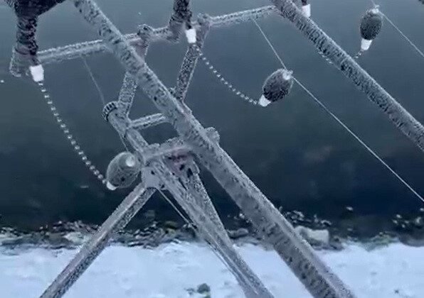 Eksi 22 derecede olta buz tuttu