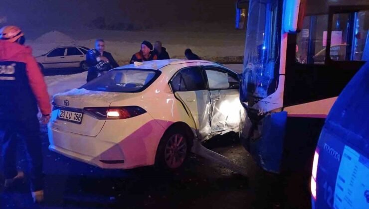 Elazığ’da trafik kazası: 1 yaralı