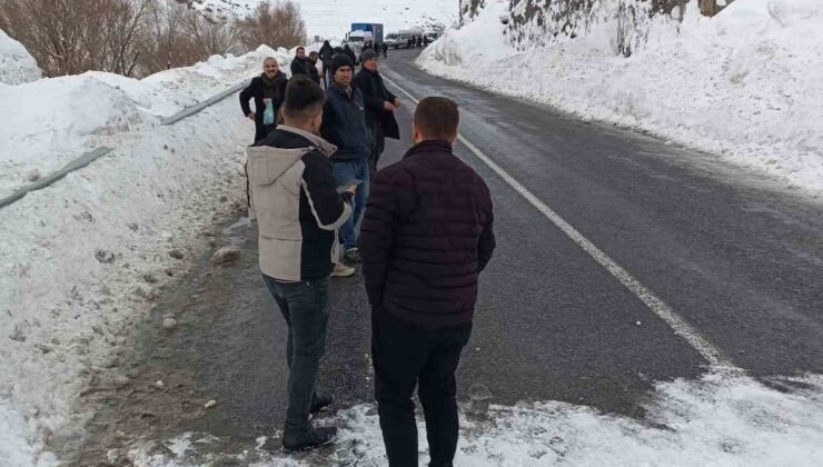 Hakkari-Van kara yoluna çığ düştü