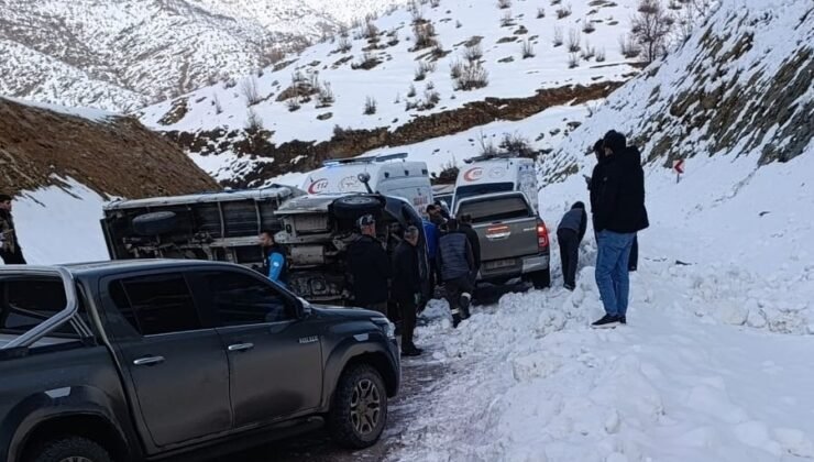 Hakkari’de trafik kazası: 2 yaralı