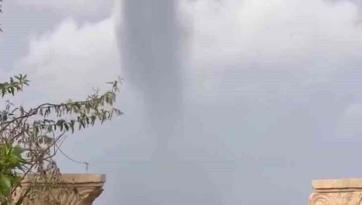 Hatay’da denizde hortum oluştu