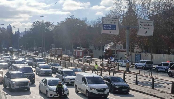 İçişleri Bakanlığı yerleşkesinde konteyner yangını