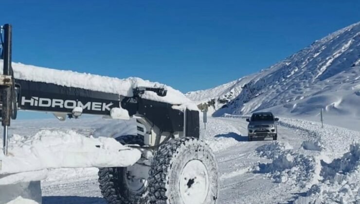 Iğdır’da karla kapanan tüm köy yolları ulaşıma açıldı