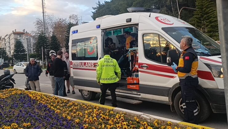 İki motosiklet çarpıştı: 1 yaralı