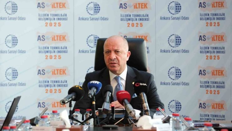 İllerin teknolojik gelişmişlik endeksinde ilk sırada Ankara, ikinci sırada İstanbul yer aldı