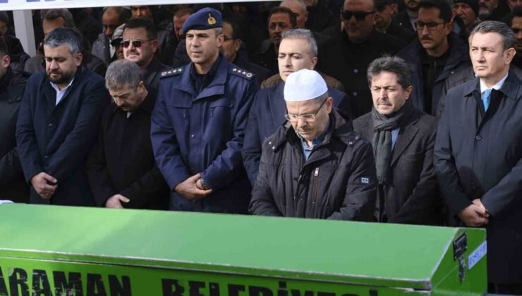 Karaman’da hayatını kaybeden Milletvekili Osman Sağlam’ın amcası toprağa verildi