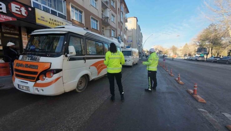Karaman’da toplu ulaşım araçları denetlendi