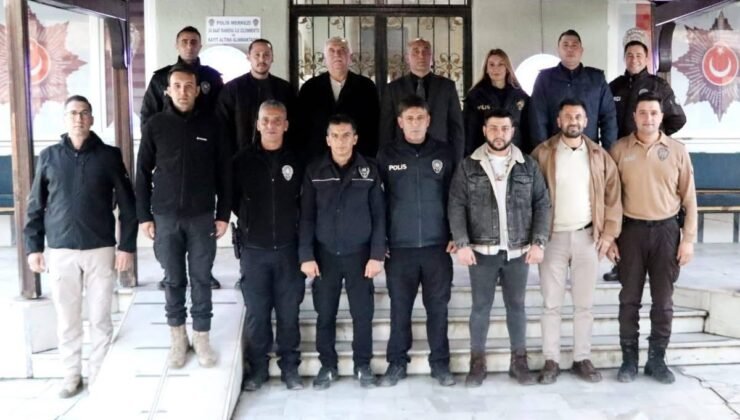 Kaymakam İlhan yeni yılda kolluk kuvvetleri ile bir araya geldi