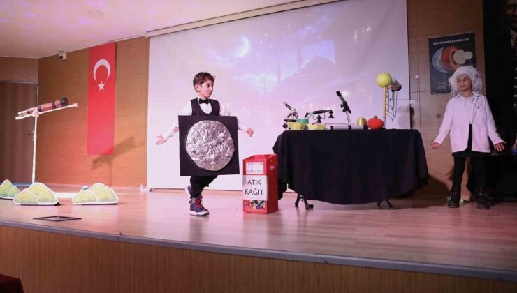 Keçiören Belediyesi’nde öğrenciler bilimi sahneye taşıdı