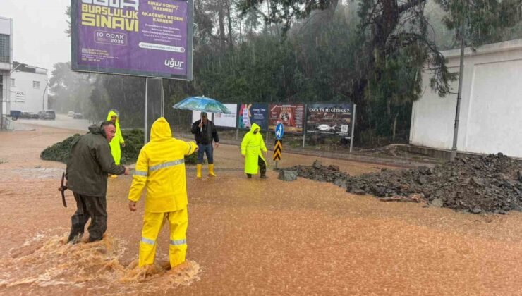 Kemer’de su baskınlarıyla mücadele