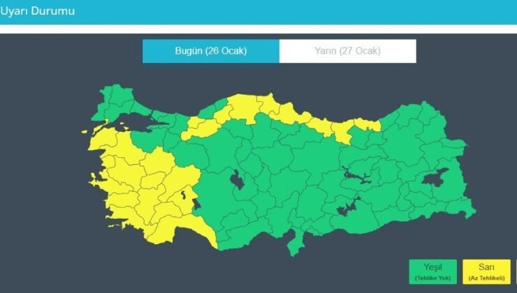 Kuzeyde fırtına alarmı: Rüzgar hızı 80 kilometreye ulaşacak