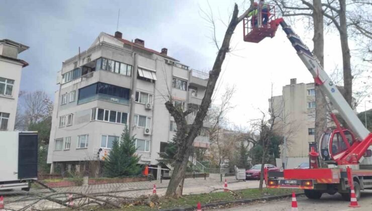 Lodosa karşı büyükşehir ekipleri sahada