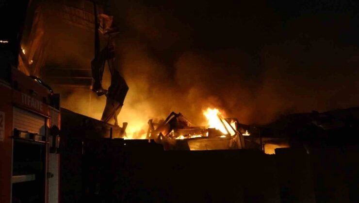 Malatya’da şantiyede korkutan yangın: 2 yaralı