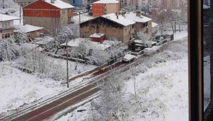 Malkara’da karda kartpostallık görüntüler oluştu