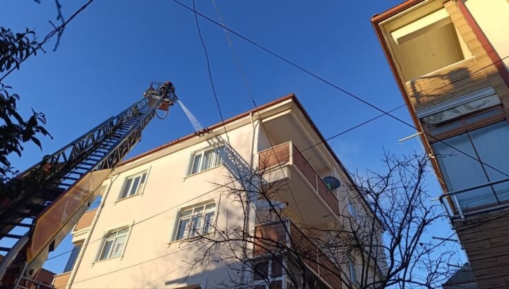 Mangal yakmak isterken çatıyı ateşe verdi