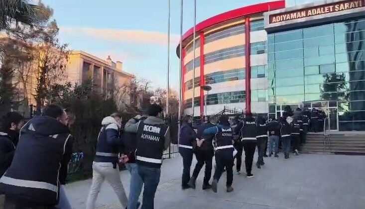 Operasyonda gözaltına alınan 21 şahıstan 14’ü tutuklandı