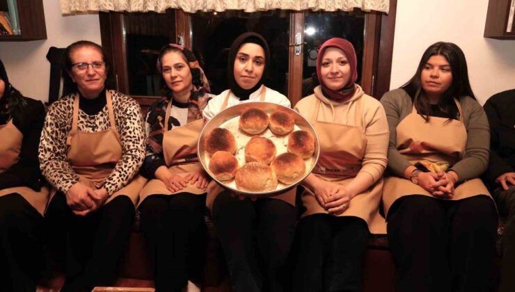 Osmangazi’de kandil akşamında 600 yıllık ’bereket’ ekmeği pişirildi