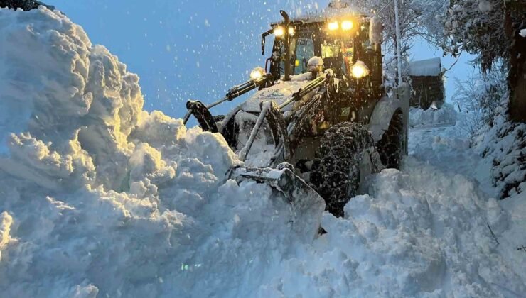 Rize’de 63 köye kar nedeniyle ulaşım sağlanamıyor