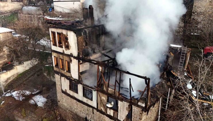 Safranbolu’da 46 günde aynı mahallede ikinci konak yangını