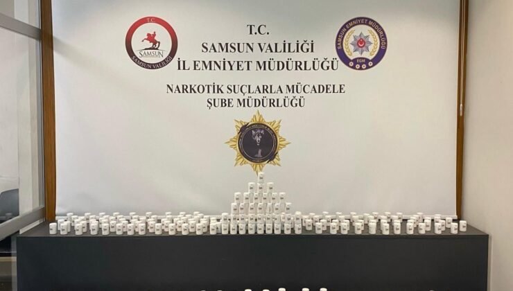 Samsun’da 21 bin 500 uyuşturucu hap ele geçirildi