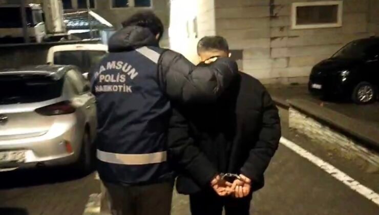Samsun’da uyuşturucu suçundan 18 yıl 9 ay hapis cezası bulunan şahıs yakalandı