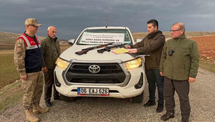 Siirt’te iki kaçak avcıya 38 bin lira ceza
