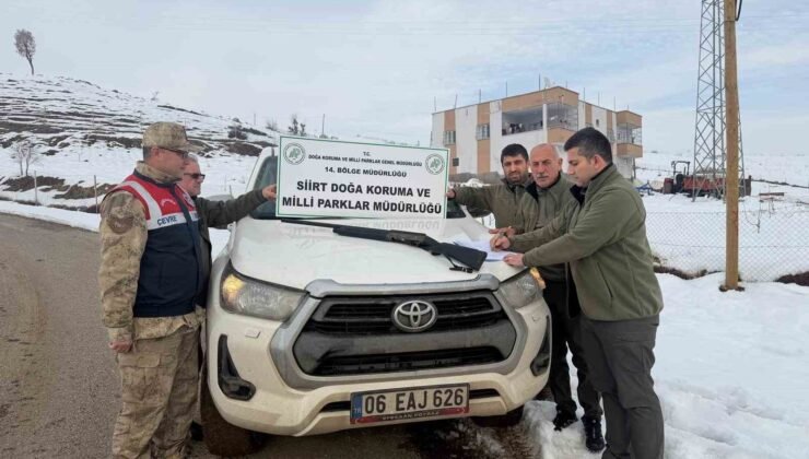 Siirt’te kaçak avlanan şahsa 19 bin lira ceza