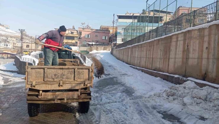 Siirt’te karla mücadele seferberliği: Ekipler 7/24 sahada