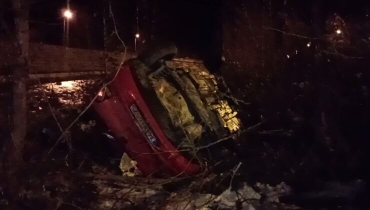 Sinop’ta takla atan otomobilin sürücüsü hayatını kaybetti