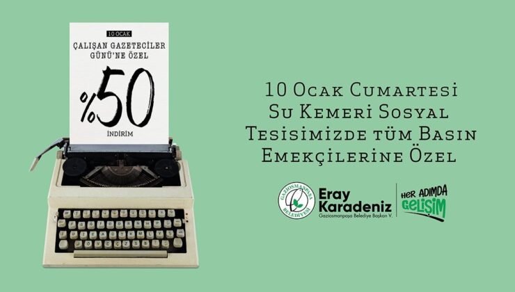 Su Kemeri Sosyal Tesisi’nden Gazetecilere yüzde 50 indirim