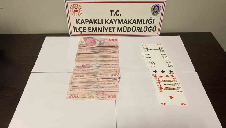 Tekirdağ’da kumar operasyonu: 81 bin lira ceza