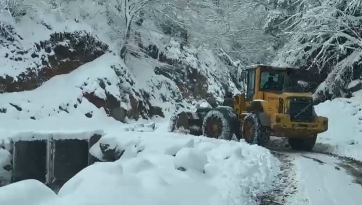 Trabzon’da 24 mahalle yolu kar nedeniyle ulaşıma kapandı