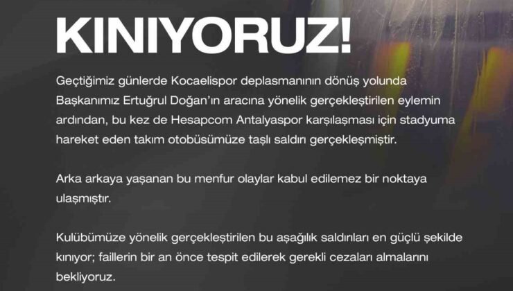 Trabzonspor’dan kınama