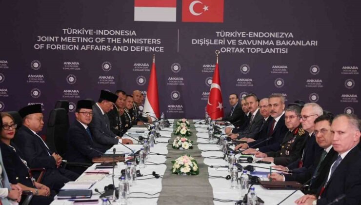 Türkiye-Endonezya Dışişleri ve Savunma Bakanları Ortak Toplantısı Ankara’da başladı